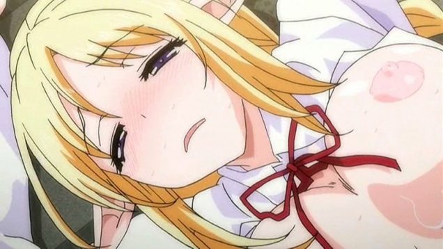 【エロアニメ】惚れ薬の効果で突然一人えっちを始める転校生エルフ！ぷりっぷりっの割れ目にち○ぽ挿入！　ep2