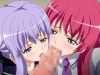 【エロアニメ】朝一から美少女二人のフェラで起こされる主人公 ep4
