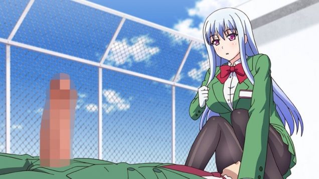 【エロアニメ】「誰よ・・寝ながら勃起させて！」朝から元気いっぱい狂暴チンポにびっくりする潔癖会長