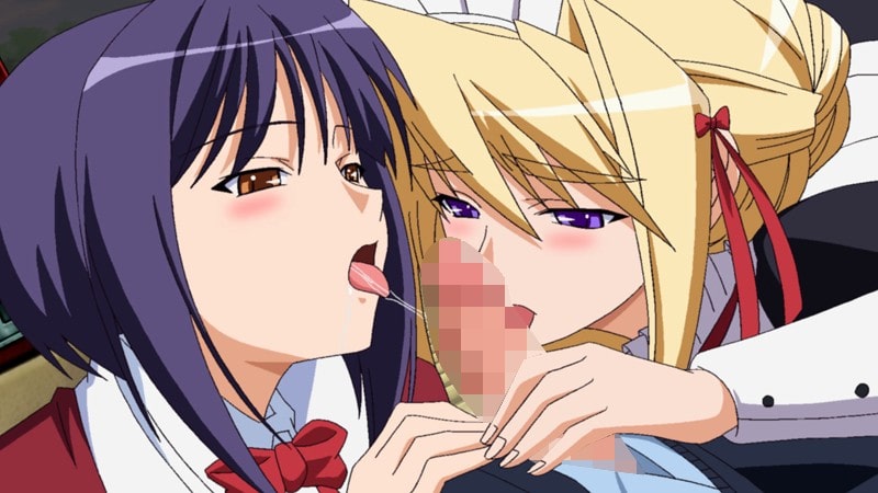 【エロアニメ】ハレンチメイドに嫉妬する金髪フィアンセ、車の中で待ち伏せて我慢できずにご奉仕