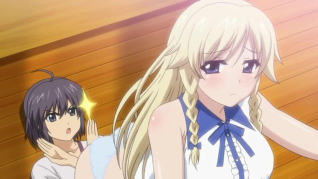 【エロアニメ】「毎日こうやって眺められて..凄く恥ずかしいんだけど」パンしりを見て生きる気力を補充する彼氏