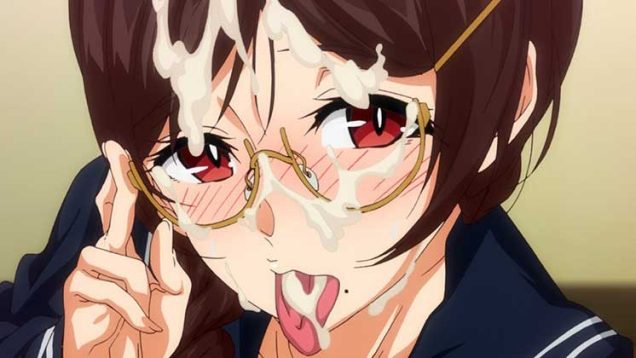 【エロアニメ】吸い付くようなバキュームフェラ→我慢できず、自称さきゅばすに顔射