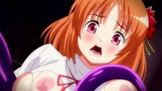 【エロアニメ】「気持ち悪い..私の中かきまわさないでー！」泣け叫んでも誰も助けてくれない！エロ触手に二つ穴犯されてオモチャにされる少女！