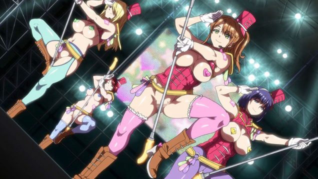 【エロアニメ】盛ってますかー♡あなたの下半身アイドル☆ホーニィセントリーです☆人気グループがステージ上で過激なエロエロパフォーマンス全開！