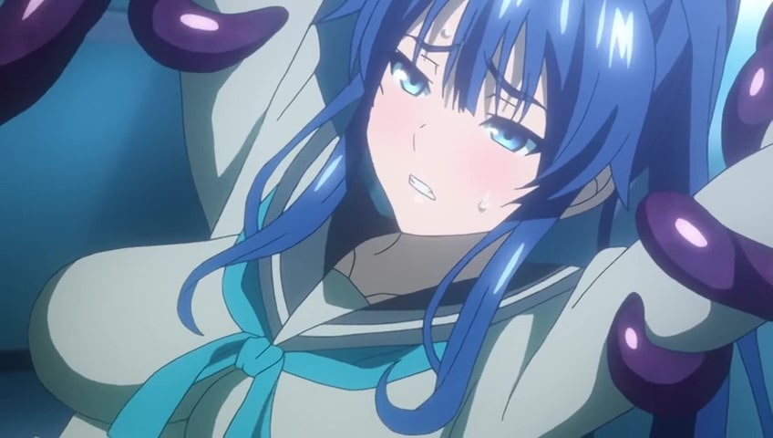【エロアニメ】「やめて！私まだ..」・・・うわぁキツまん笑、さすが運動部！やっと片思いの処女を触手ちんぽで奪えたわけだ