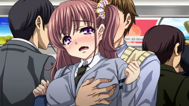 【エロアニメ】「気づかれちゃうよー約束通り..服の上からだからね！」・・・勝手に手入れたらコロすから怒