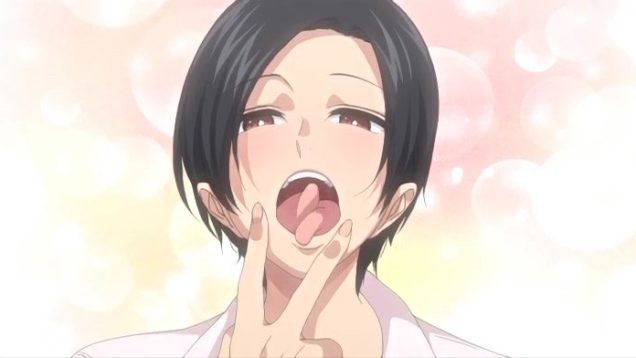 【エロアニメ】 「左右舌が別々に動く！エッロ！キス上手そうっすね！」・・バーカ！してみる？スプリットタンが部下にバレてしまい！？