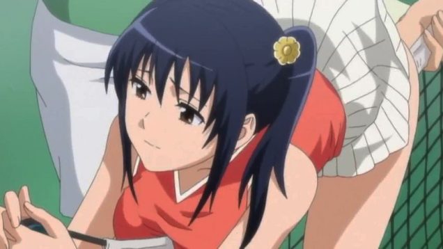 【エロアニメ】エッチ指名された女子「スゴイ！食い込んでます！私のオマンコでネットが食い込んでますぅ」もう..ネットぐしょぐしょだよ！いやらしい子！