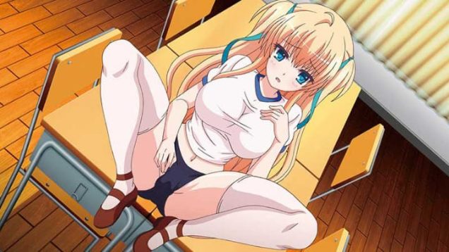 【エロアニメ】大胆に足を開き丁寧にお誘いする清楚ではしたないお姫様！ぴっちぴっち♡のブルマに食い込むマンスジで誘惑