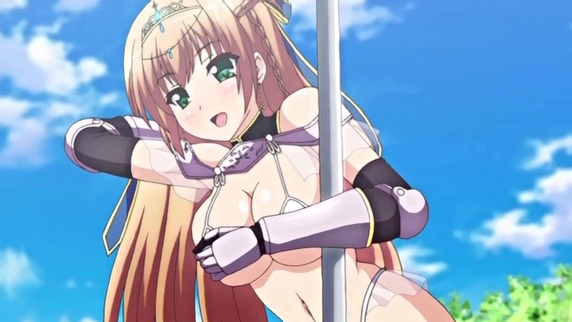 【エロアニメ】マイクロビキニ鎧姿のツンデレ姫騎士「どうしよう！こんな状況なのに..恥ずかしいのに」・・身体中熱くてオッパイとアソコにみんなの視線が！