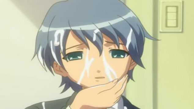 【エロアニメ】美人転校生「こんなに..たくさん出てるぅ」こんなにいっぱい出るなら、確かにトイレ中に飛び散っちゃいますよね！