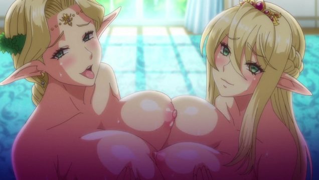 【エロアニメ】エルフ女王の娘「お母さま..チンポ擦れてる・・私」・・いけませんよ！ちゃんと、おちんぽ様に集中しなませんとww