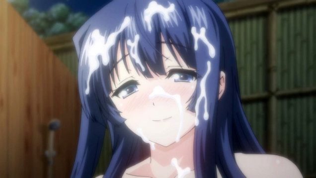 【エロアニメ】「旦那様♡気持ちいいの..たくさん、たくさん出して♡」・・旦那様の子種たくさぁぁんっ♡精液シャワーで顔がべとべとになる巫女