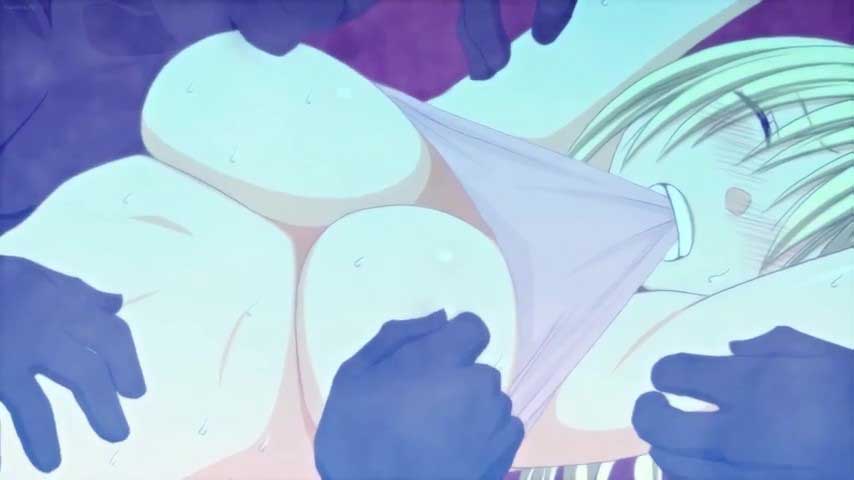 【エロアニメ】自宅で寝ているとき手足を押さえつけられ全身まさぐられているような感覚におそわれる金髪アイドル！