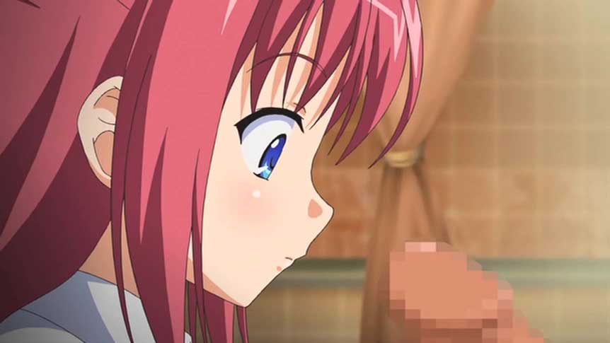 【エロアニメ】中古品先生「こんなに硬くなってる..臭い！」処女を頂けるとばかりに嬉しがる八百屋さん！