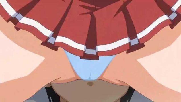 【エロアニメ】「先輩の息がオマンコの中まで届きそう！」朝っぱらから寝ている彼の顔に股間を押し付ける変態後輩