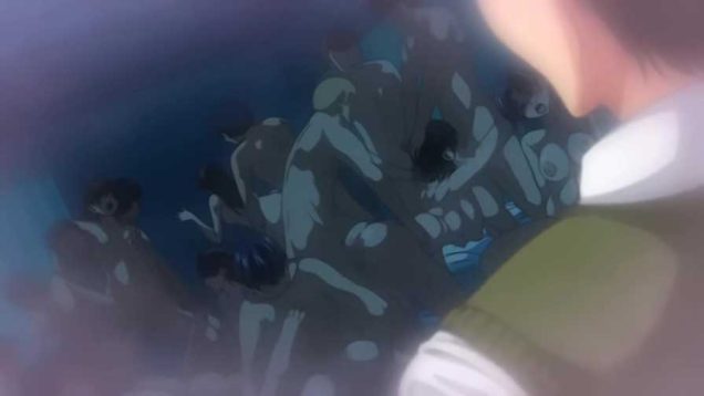 【エロアニメ】なんだ！これ！回淫乱版を返却しドアを開けると..住民同士で互いのカラダを貪りあっていた！