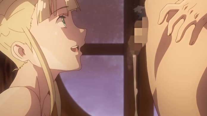 【エロアニメ】美少女ハンター「もう一度元気にしてあげる♡」おっぱい触っただけでイっちゃったボク君にサービス！サービス！