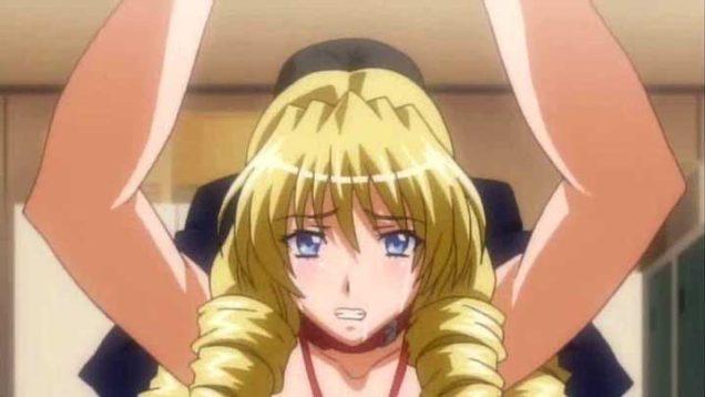 【エロアニメ】金髪縦ロールお嬢様「なんて太いペニスなの！」・・めくれる！お尻の穴がめくれてしまうぅぅー