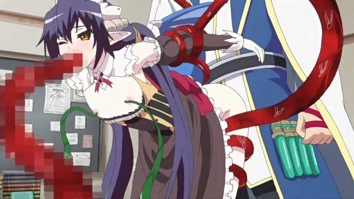 【エロアニメ】「壊れます！気持ち良すぎて、幸せすぎて！」触手の膣内射精で出産を経験させられちゃう！？