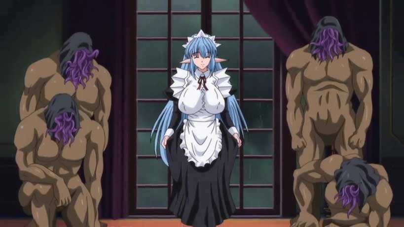 【エロアニメ】ようこそ♪淫術の館へ！！オスの匂いがプンプンする触手の怪物からは逃げられない！