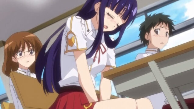 【エロアニメ】精液入りの惚れ薬を飲まされた学園一の美人が教室で吐息を漏らしながらおマンコ弄ってる！？