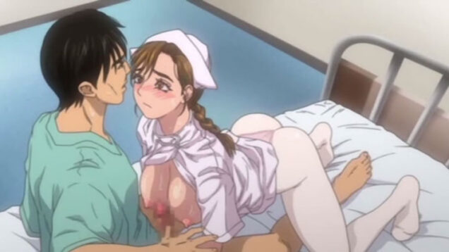 【エロアニメ】「私で童貞治してもいいですか？」ドジっ娘で献身的な巨乳娘ナースが検査のため勃起をお手伝い！