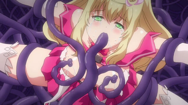 【エロアニメ】大切な友達を守るため魔法少女になった彼女、しかし媚薬まみれの触手に捕まり身体を蹂躙されちゃう！