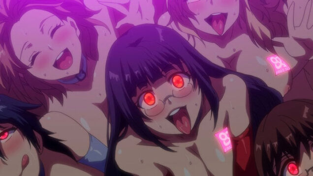 【エロアニメ】エッチできる大人のテーマパークでセックスアイドルを間近で見てメスの本性をむき出しにしてるビッチガールたち！