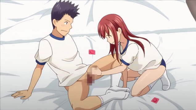 【エロアニメ】女子にコンドーム使わないでナマ挿入は絶対NG！これから避妊道具を正しく使用するための授業開始！