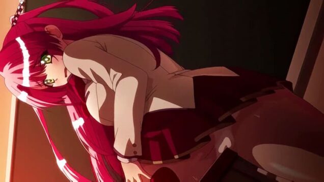 【エロアニメ】美少女Jkが身体を乗っ取られて机の角に恥ずかしい格好でクリトリス擦り付けてオナニーしてる！犯人グッジョブ！