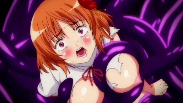 【エロアニメ】殺人触手に捕まったら即ゲーム終了！気まぐれで弄ばれる少女、散々膣内射精して飽きたら..デス！