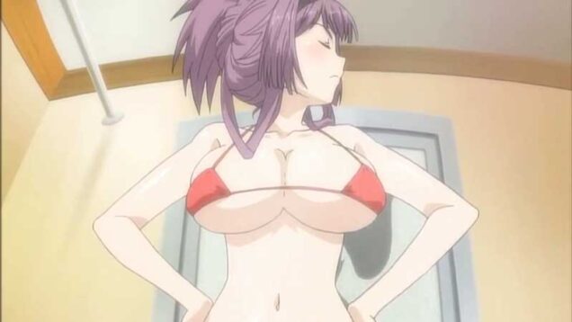 【エロアニメ】何度も触ったり舐めたりしているくせに！こんな格好で発情するなんて！裸よりビキニのほうがエロい！