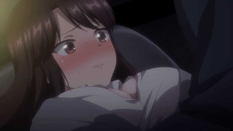 【エロアニメ】ここは公園！イチャついてるカップル風を装う潜入捜査官、これ以上刺激しちゃうと後輩君のアソコが(笑)