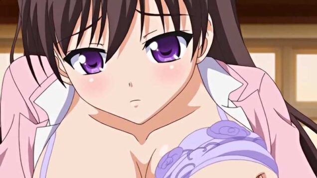 【エロアニメ】「生徒とこんなこと絶対イケナイのに！」たわわなおっぱいをポロリさせて妖艶に迫る女教師、拒否できず..