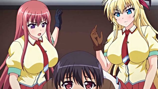 【エロアニメ】会長をイヤらしい目で見た愚民におしりペンペン刑！暇つぶしに丁度いい玩具をみつけたドS会長、嬉しそう