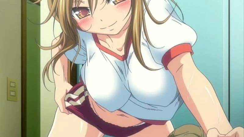 【エロアニメ】ブルマで火照った身体、エロちんぽで生膣ぐっぽぐっぽハメたくなった淫乱JKさん、彼から襲ってもらうために隠語で誘惑してみた!