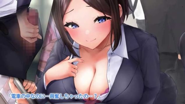 【モーションアニメ】「電車の中なのに..興奮しちゃったの..？」巨乳OLに胸押し付けられてチンポしごかれて逆痴漢されてる！？気持ち良くて嬉しいけど頭が追い付かない状況に困惑する男の子