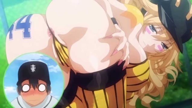 【エロアニメ】「それともお尻？ぜーんぶあげちゃう♥」助っ人爆乳外国人バッターの色仕掛け作戦に俺は負けない！そして両方勝ち取る！