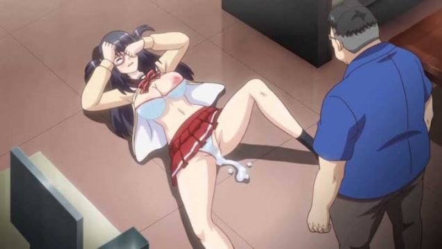 【エロアニメ】親にもぶたれたことがなさそうなJKが中出しされて泣きじゃくる！万引きしておいて悪びれる様子も見せないから、大人を代表して叱ってやった感ww