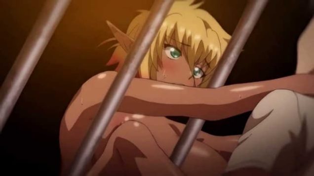 【エロアニメ】救世主を手にするエルフとダークエルフの全面対決！？閉じ込めたダークエルフに誘惑されたのか救世主とらぶらぶ子作りしてるww