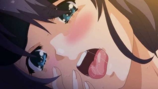 【エロアニメ】めっちゃエロい黒髪ボブJKがパパ活目的でサラリーマン男性とホテルでガチハメ！カメラで撮影されながら嫌がる様子もないし(笑)