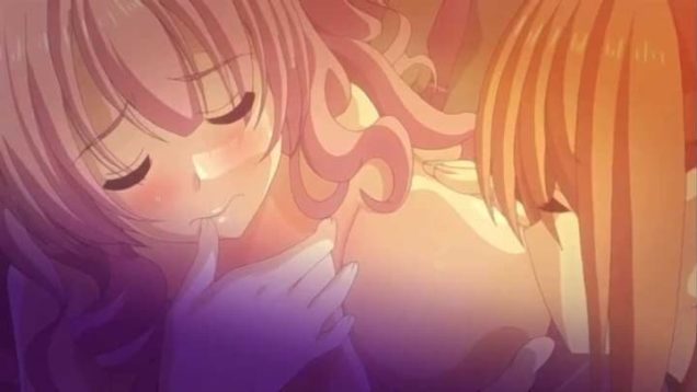 【エロアニメ】従わなかったらまた犯されてしまう！初対面の女子二人が強制レズさせられる！怯えながらキスをし、胸を揉ませ、オマンコをいじらせる！