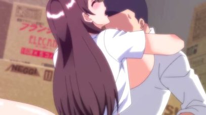 【エロアニメ】仕事中いつおそわれるかドキドキな職場、行き過ぎるボディタッチは日常茶飯事、仕事中に突然イカされたりちんぽ挿入されたり(笑)