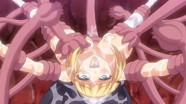 【エロアニメ】健康体では帰れない..魔物の体内に取り込まれた絶体絶命ヒロイン、触手に拘束された女体は、地獄のような快楽の媚肉のなぶりに震えながらイキ続ける！