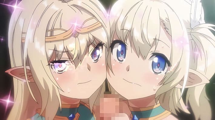 【エロアニメ】「これからもよろしくね！」勃起が止まらない！母特製媚薬でギンギンになった僕のイチモツを、発情したスケベエルフ姉妹がおねだり！