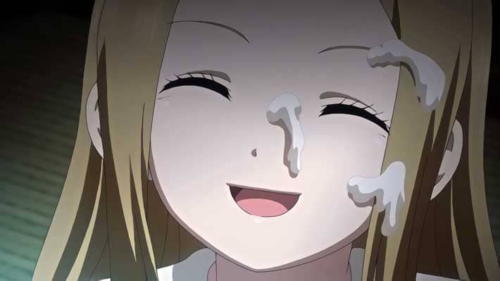 【エロアニメ】ビードロの瞳が見つめる先は勃起したイチモツ…命が宿った人形少女の無邪気な手コキとおしゃぶりで顔に精子ドピュドピュ!