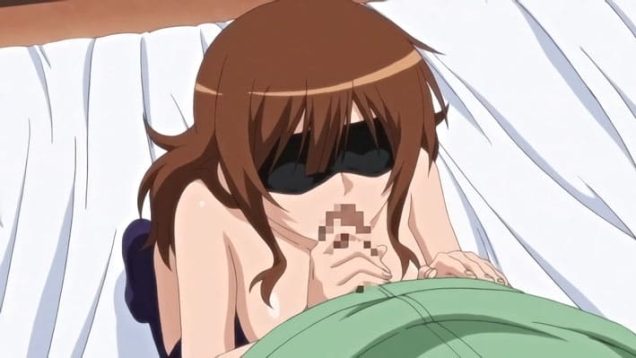 【エロアニメ】「モデルやる？」冗談に即答！転校する先輩へ捧ぐ逆ナン撮影会。恥じらう肢体を晒し目隠し全裸ニーソで感度倍増、一気にチンポを咥え込む。