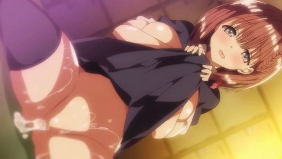 【エロアニメ】生徒会長は精子を注がないと母乳が出ない！？肺活量自慢の僕が指名され搾りたてミルクを飲む為に毎日濃厚セックスで中出し搾乳される甘い日々。