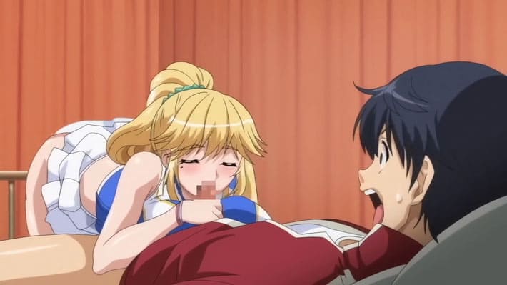 【エロアニメ】外人選手も狙うチア部の極上肉体!仮眠中のコーチ襲う大胆愛撫..音を立てしゃぶる唇。部活の成果を上げる為に身体を捧げ股開く献身JKたち。